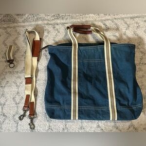 Vintage Coach Denim Tote Bag